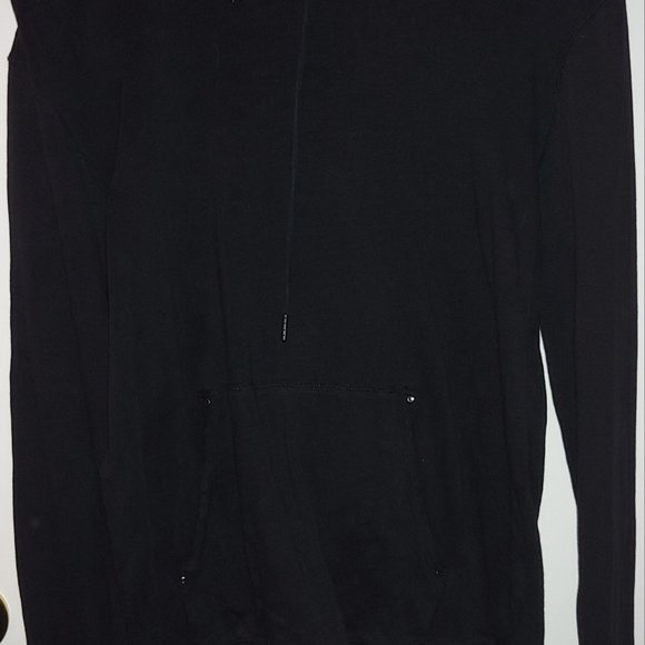 Calvin Wool Hoodie Sweater Size Medium  Pull String and Button Up - Picture 6 of 8